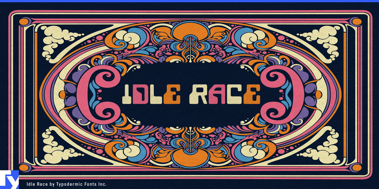 Idle Race Font Poster #1