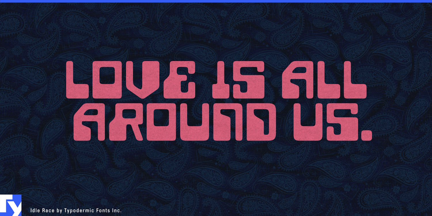 Idle Race Font Poster #1