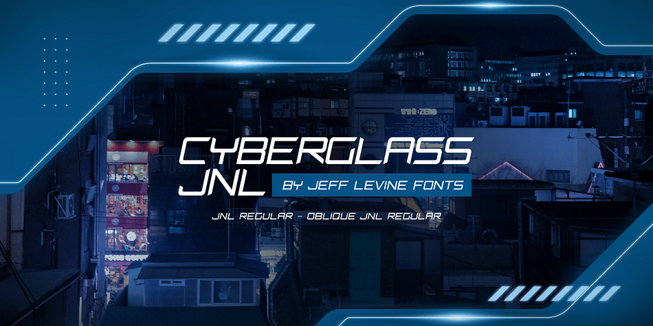 Cyberglass Font Poster #1