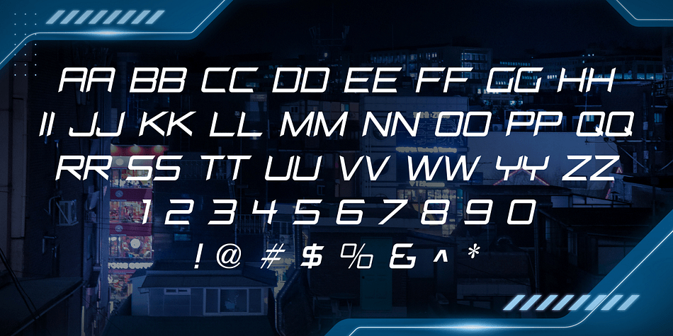 Cyberglass Font Poster #1