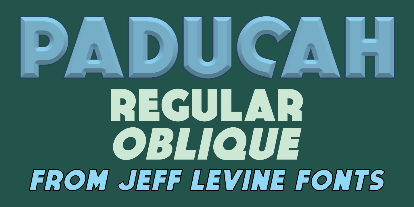 Paducah Font Poster