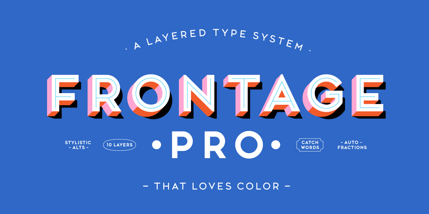Frontage Pro Font Family