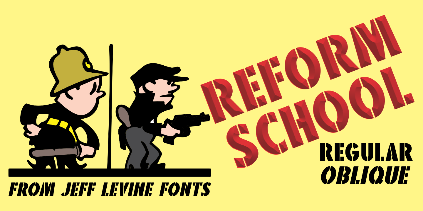 Reform School Font Family Poster