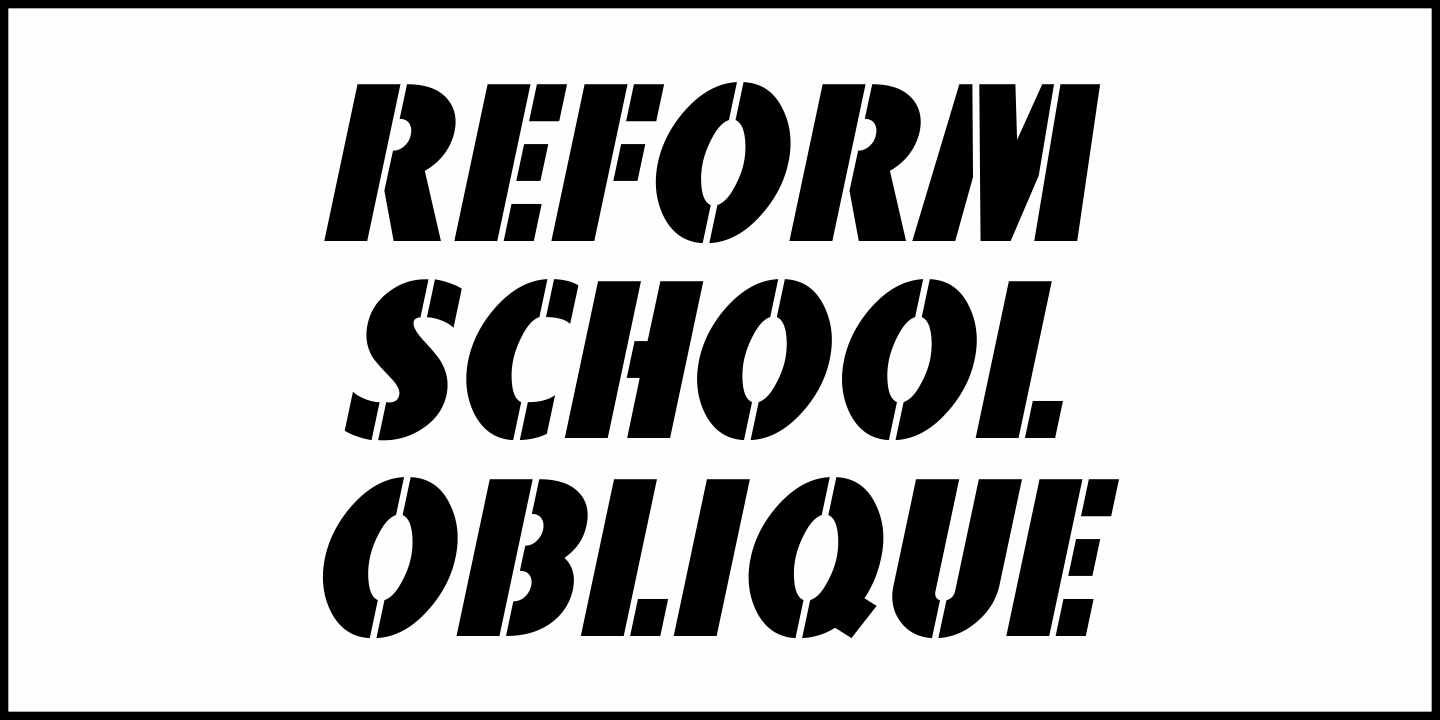 Reform School Font Poster #4