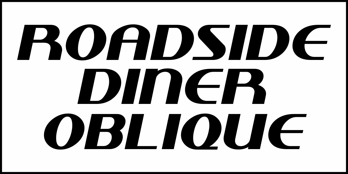 Roadside Diner Font Poster #4