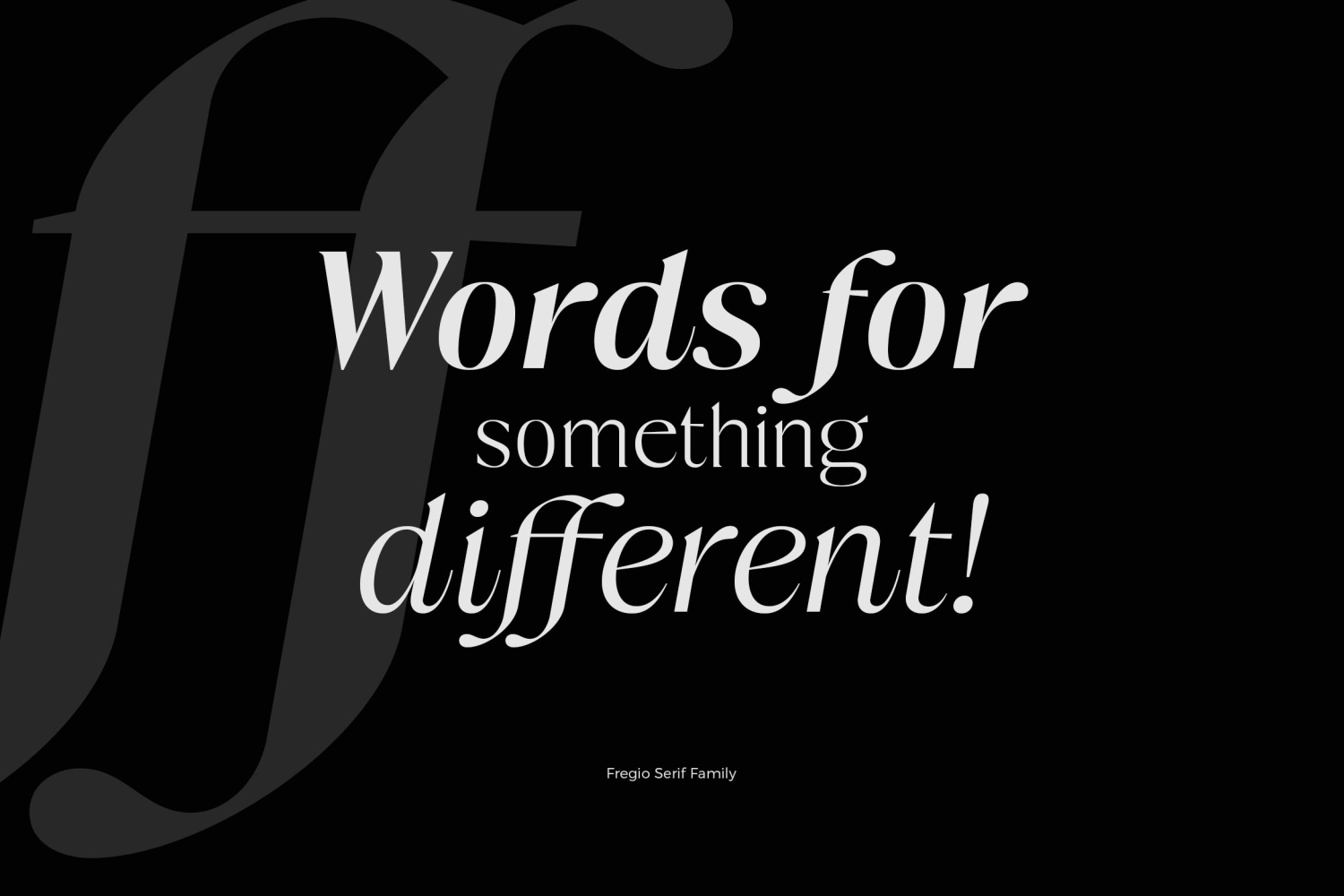 Fregio Font Poster #13