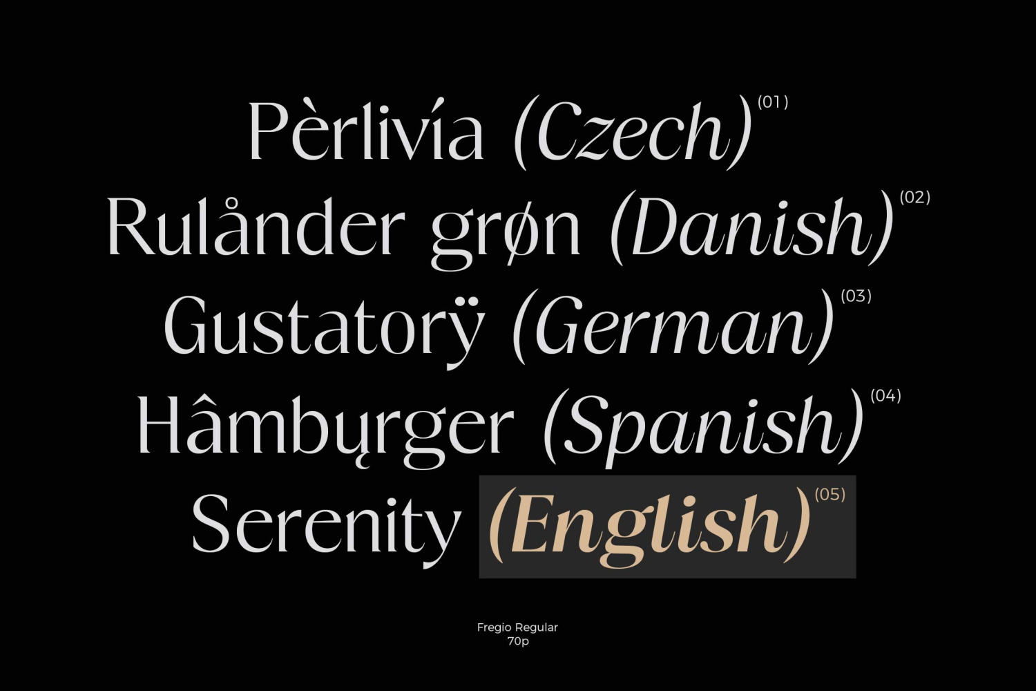 Fregio Font Poster #14