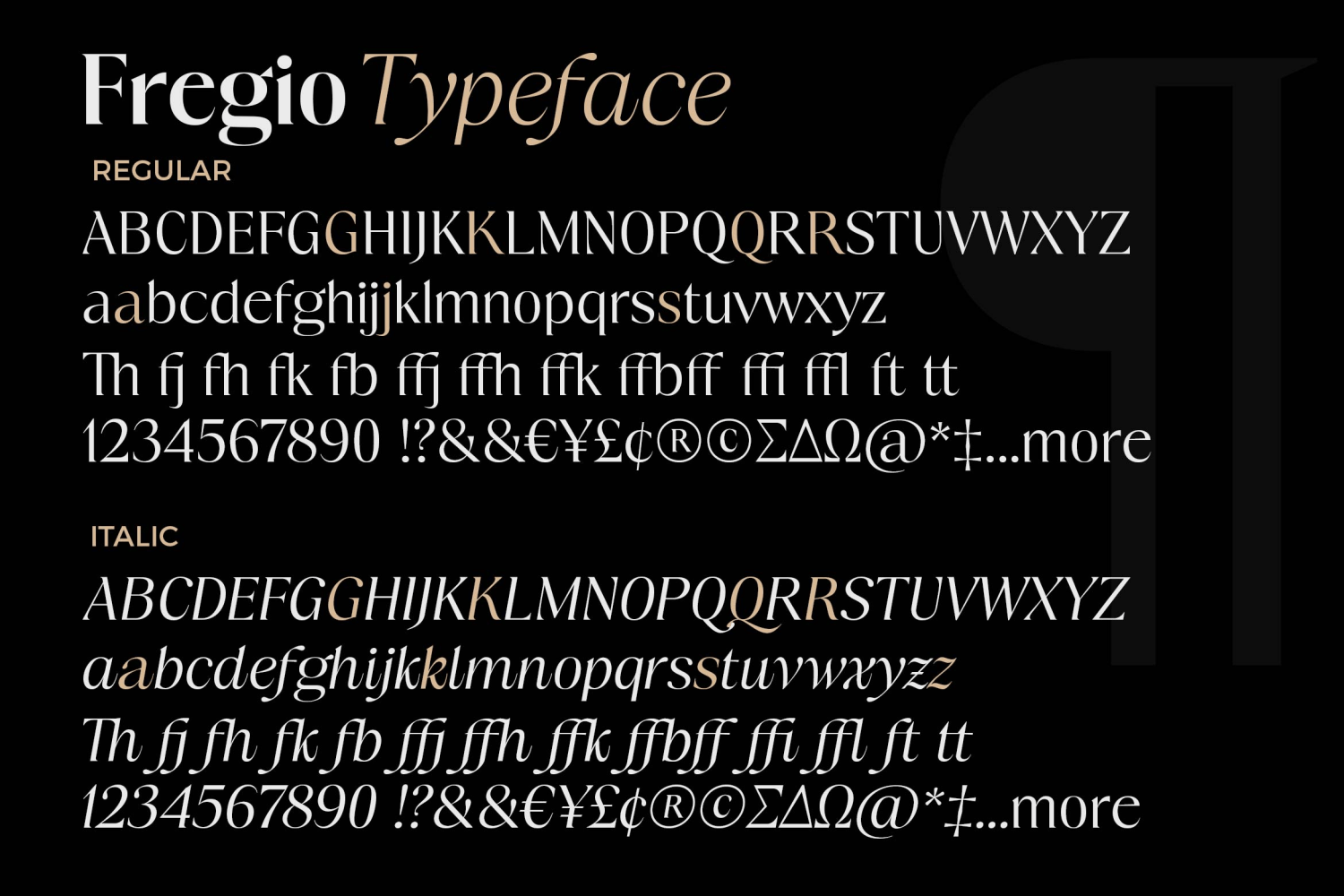 Fregio Font Poster #16