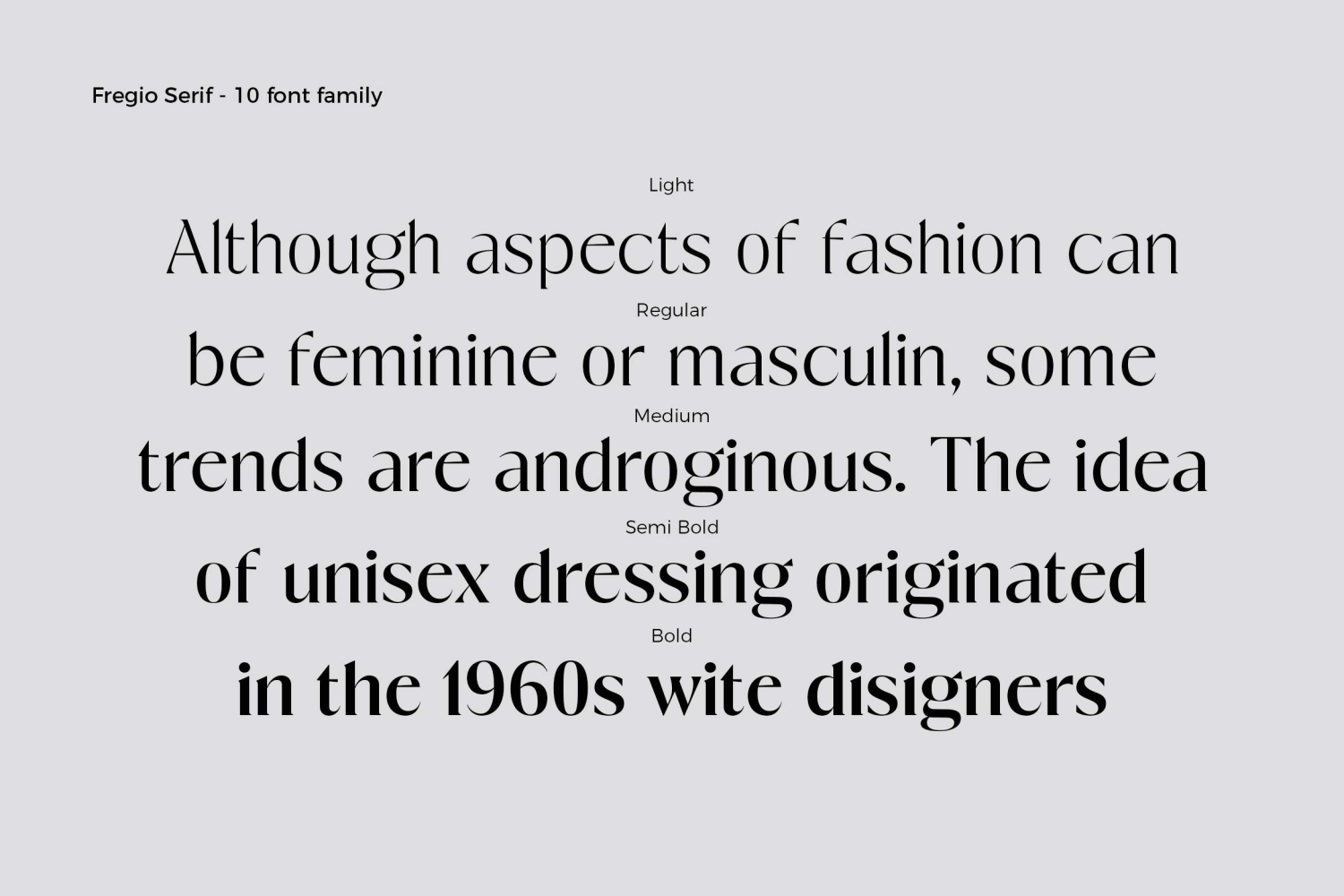 Fregio Font Poster #8