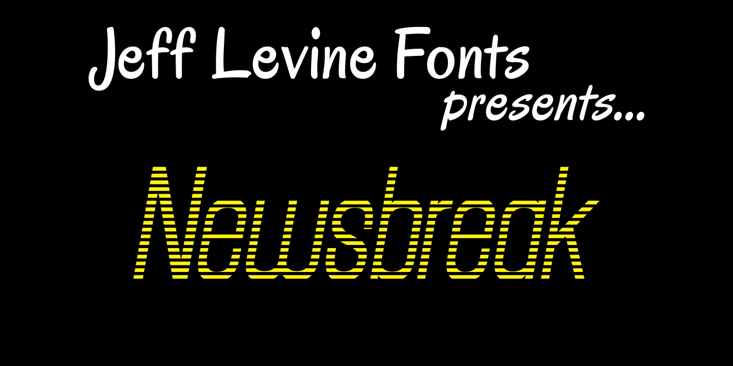Newsbreak Font Family Poster