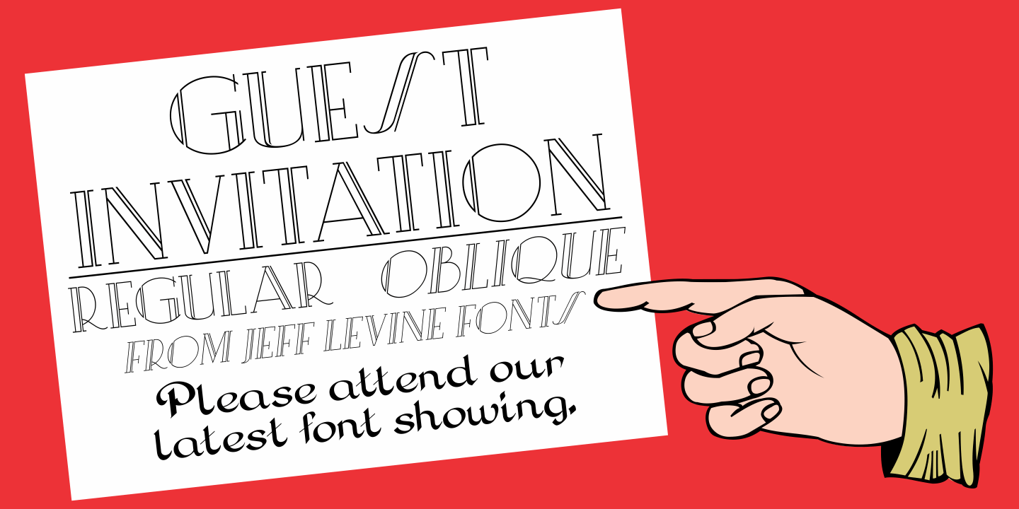 Guest Invitation Font Poster #1