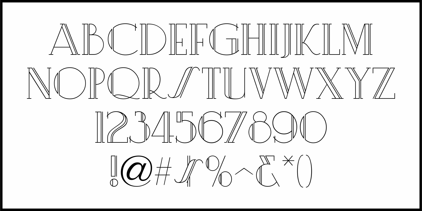 Guest Invitation Font Poster #1
