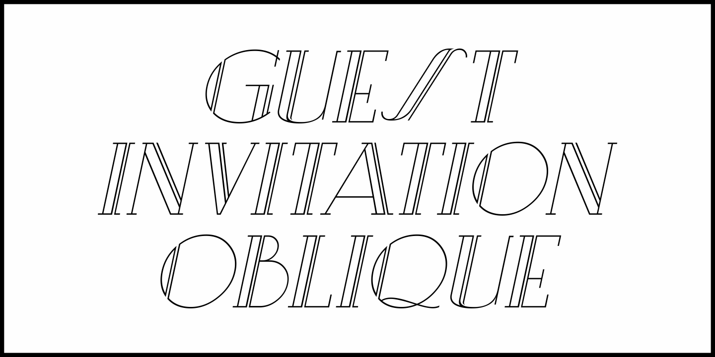 Guest Invitation Font Poster #1