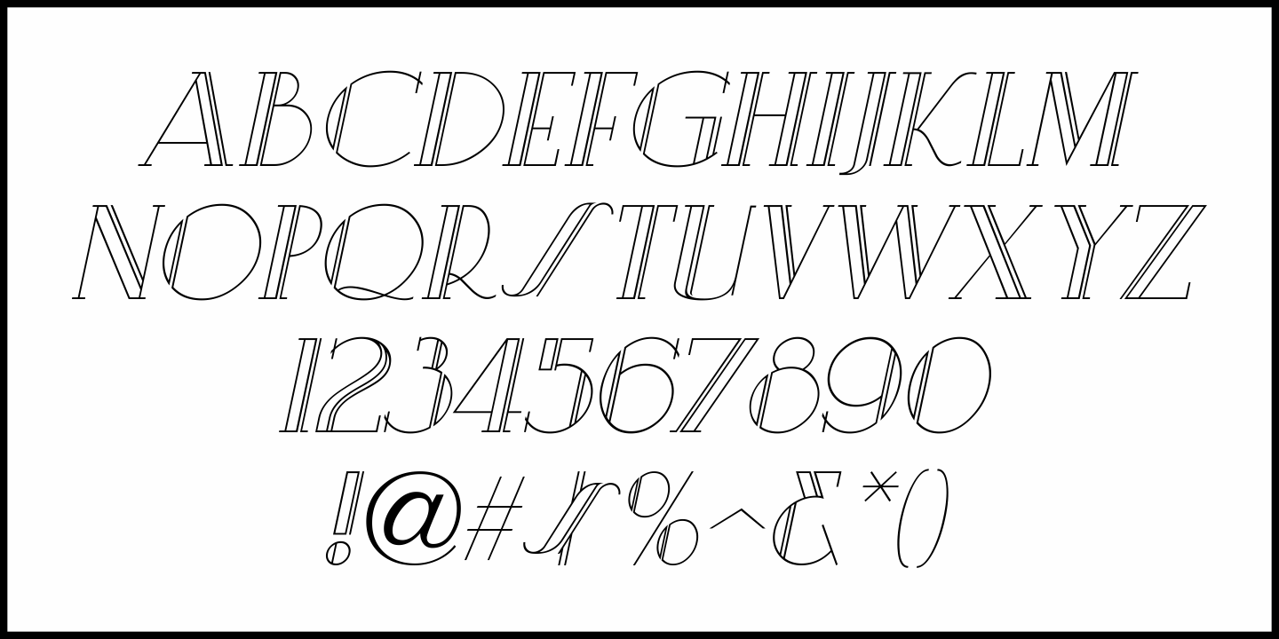 Guest Invitation Font Poster #1