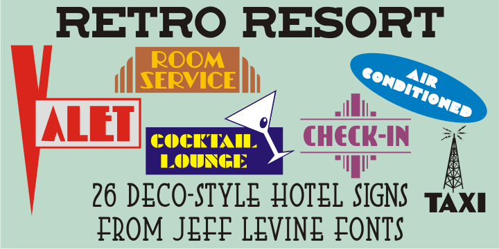 Retro Resort Font Family Poster