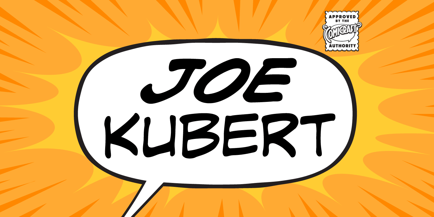 Joe Kubert Font Poster #1
