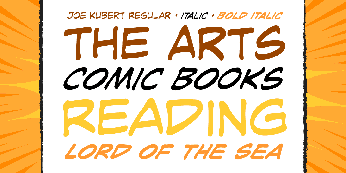 Joe Kubert Font Poster #1