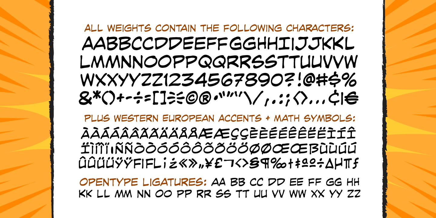 Joe Kubert Font Poster #1