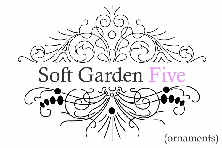 Soft Garden Font Family Poster