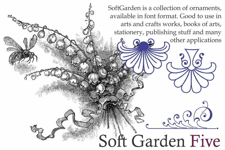Soft Garden Font Poster #1