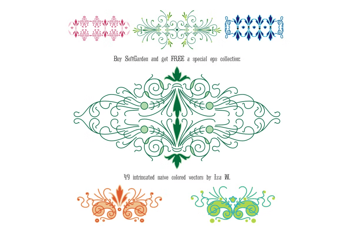 Soft Garden Font Poster #1