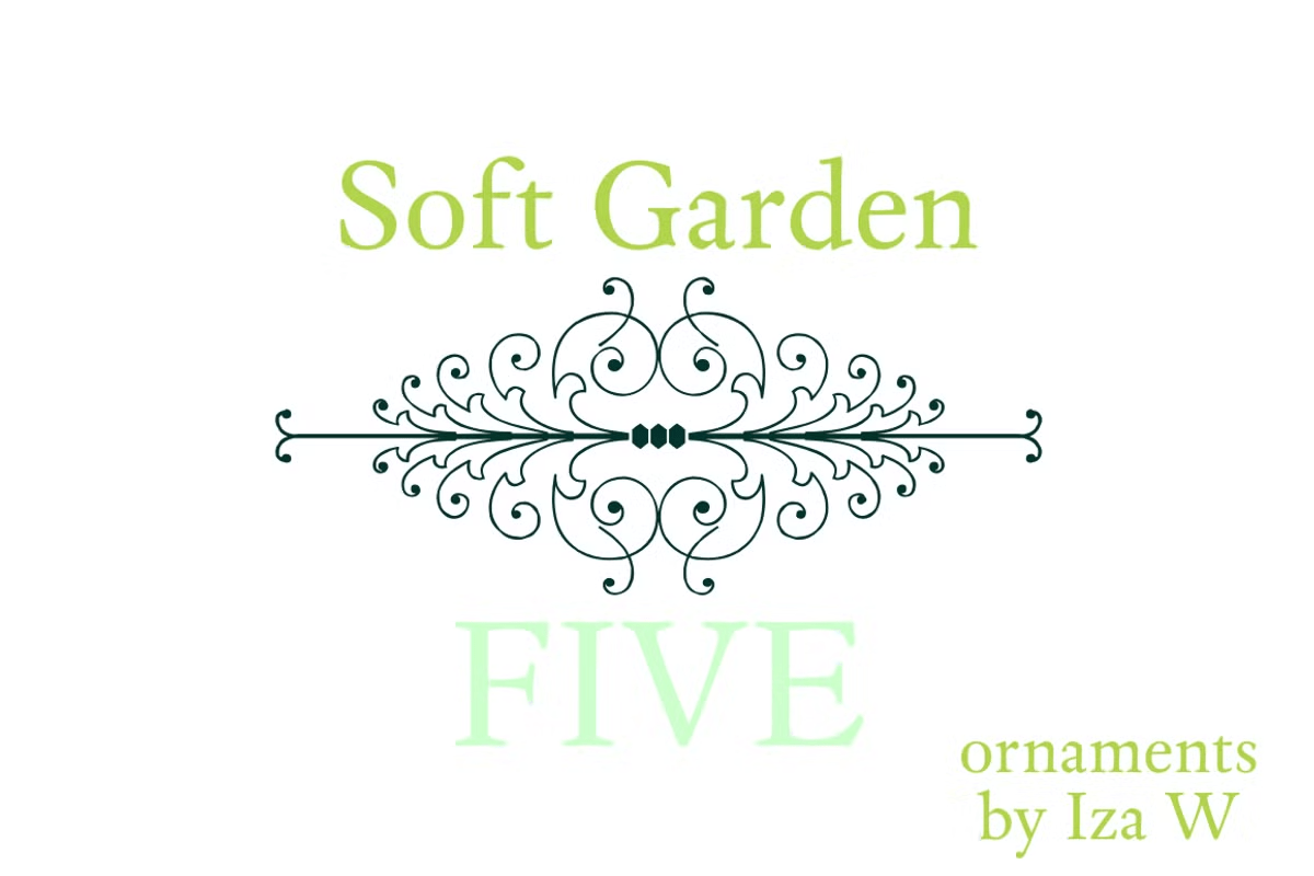 Soft Garden Font Poster #1