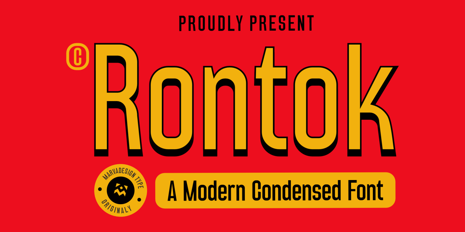 Rontok Font Family By Marvadesign Font Bros Rontok font family by marvadesign font bros