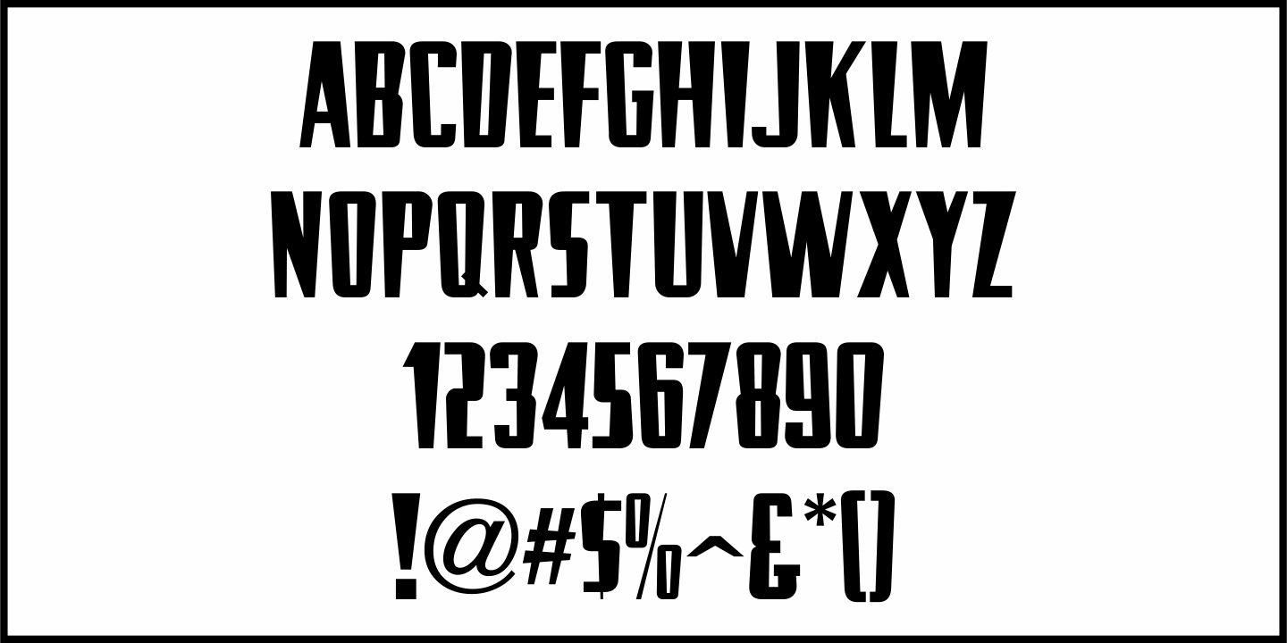 Newsreel Report Font Poster #1