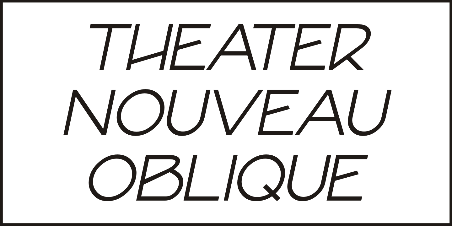 Theater Nouveau Font Poster #1
