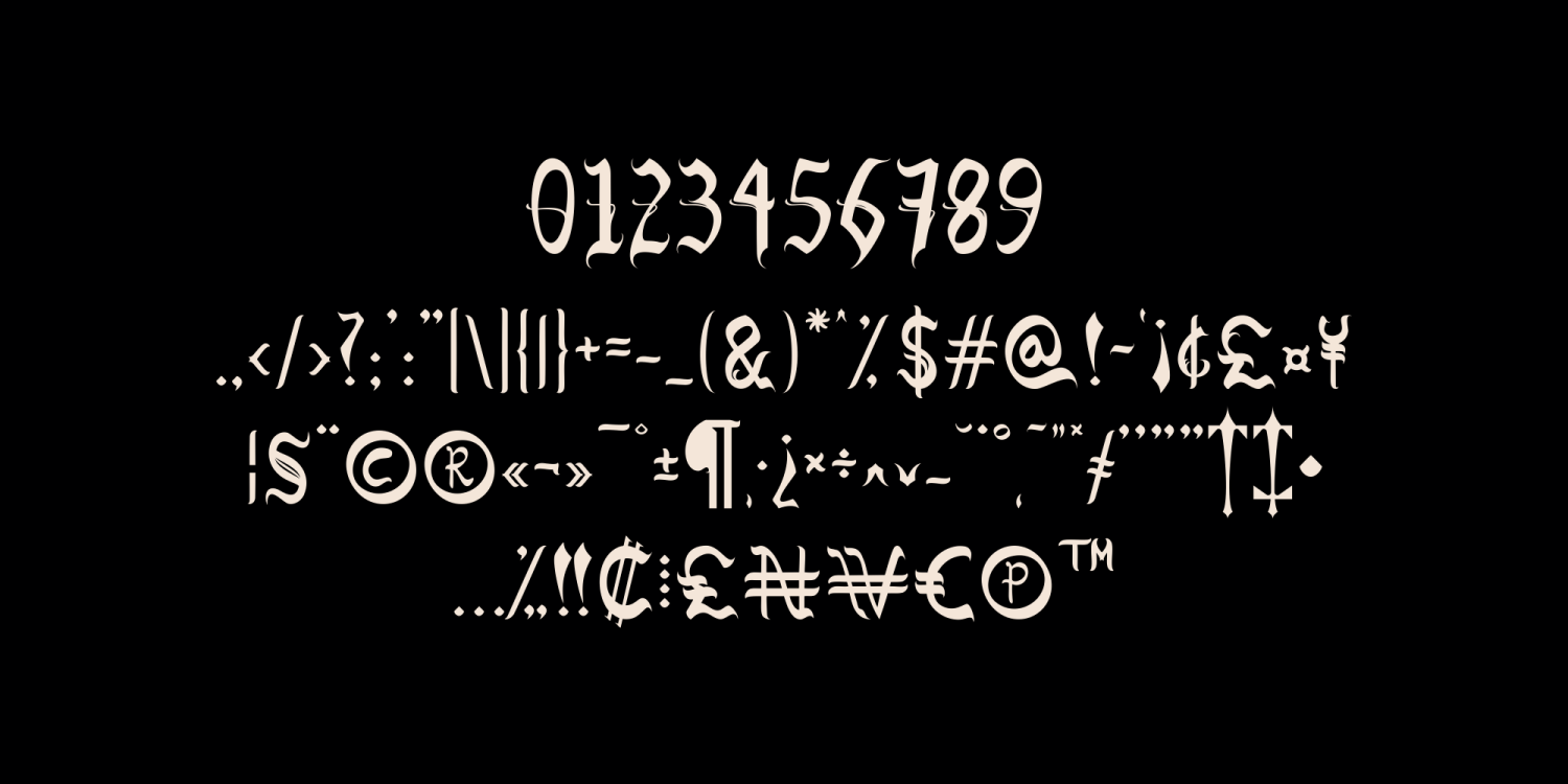 Bersavet Font Poster #1