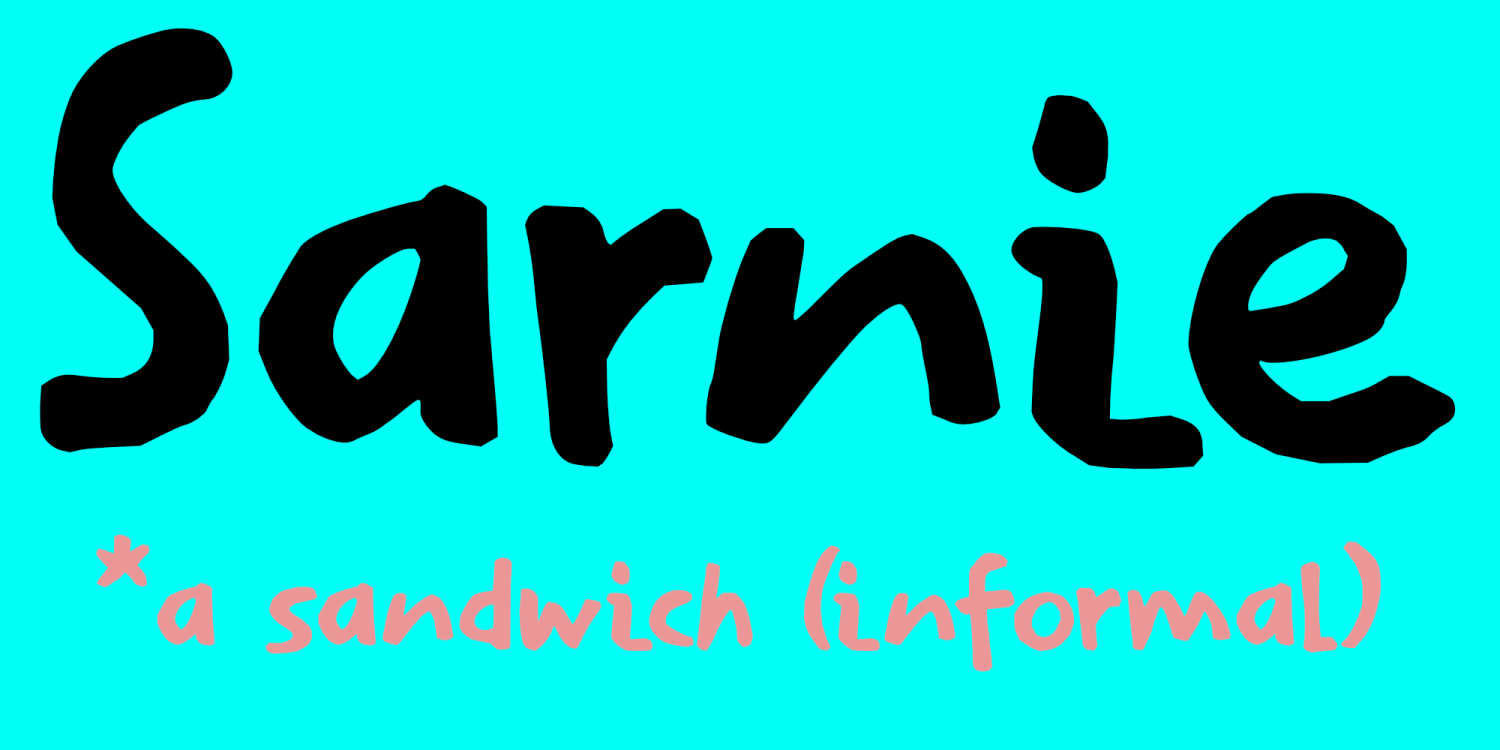 Sarnie Font Poster #1