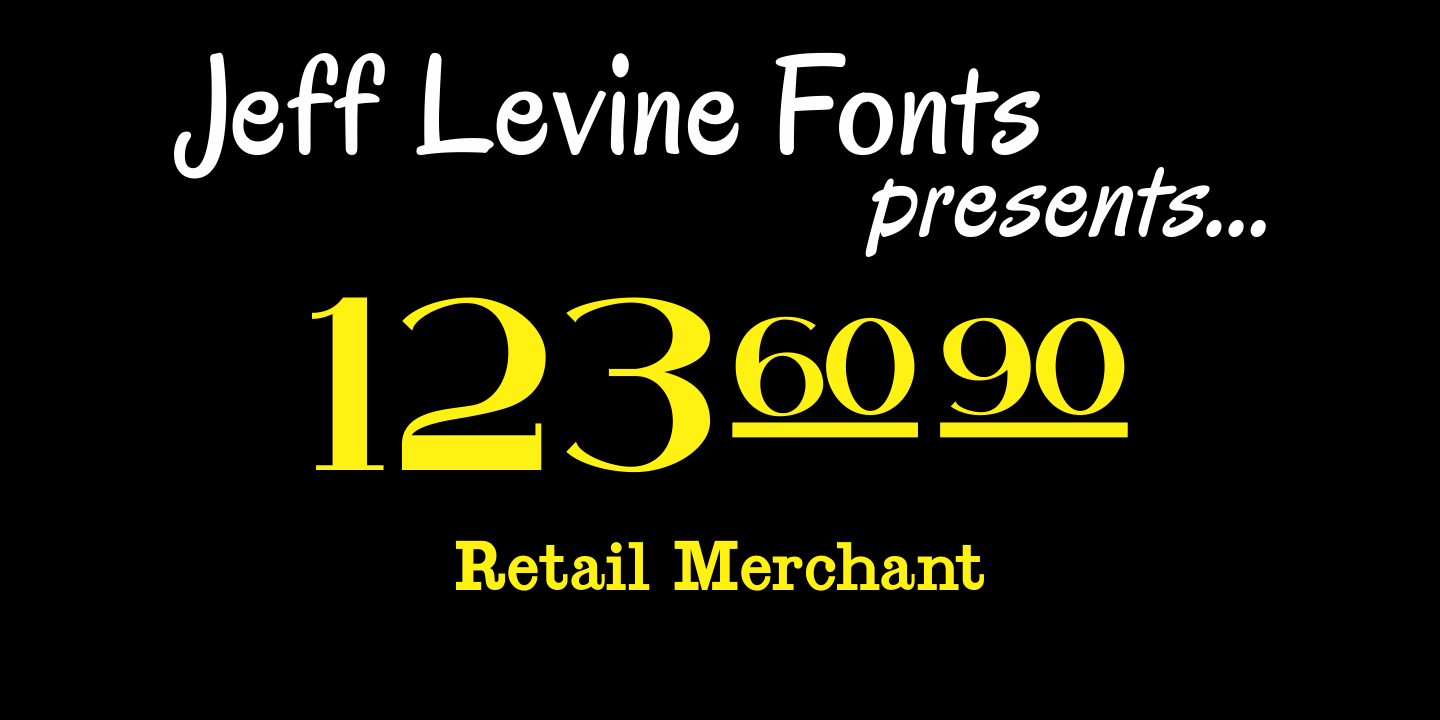 Retail Merchant Font Family Poster