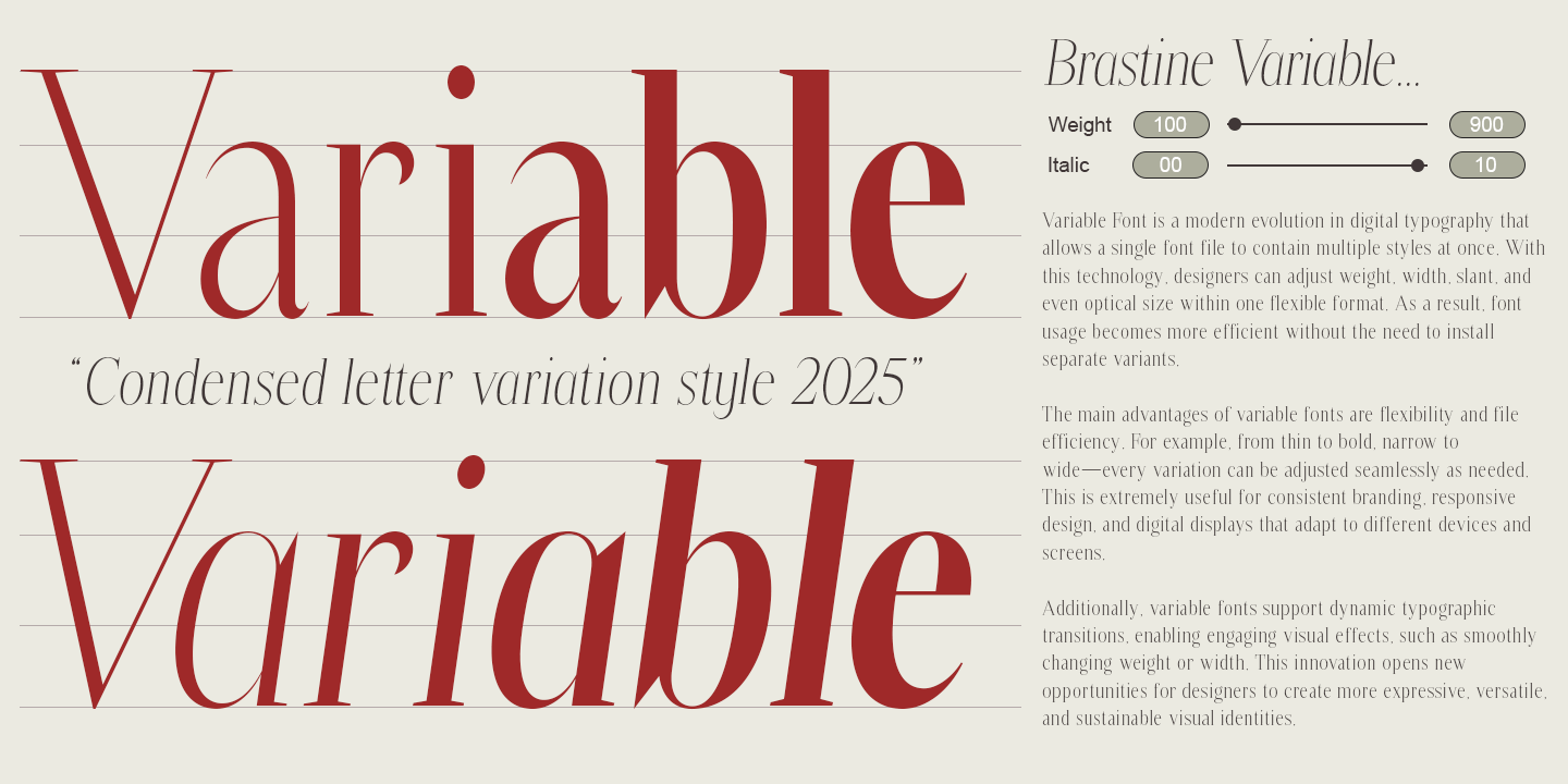Brastine Font Poster #1