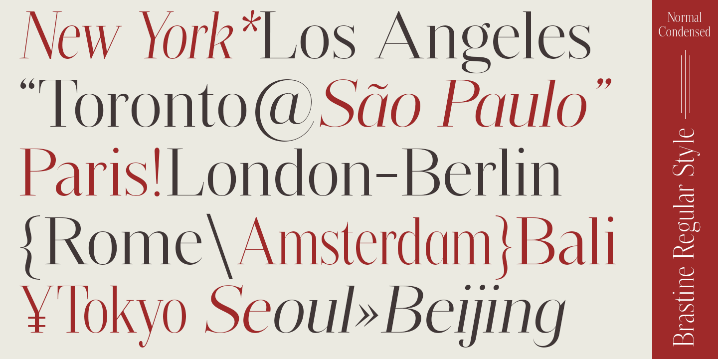 Brastine Font Poster #1