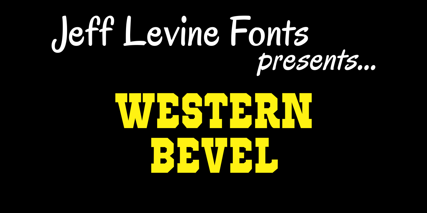 Western Bevel Font Family Poster