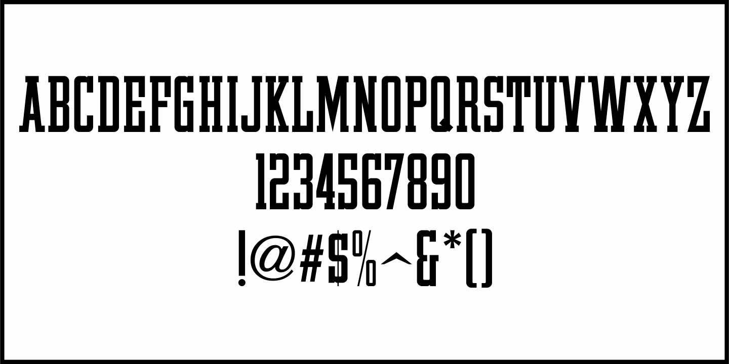 Automotive Service Font Poster #3