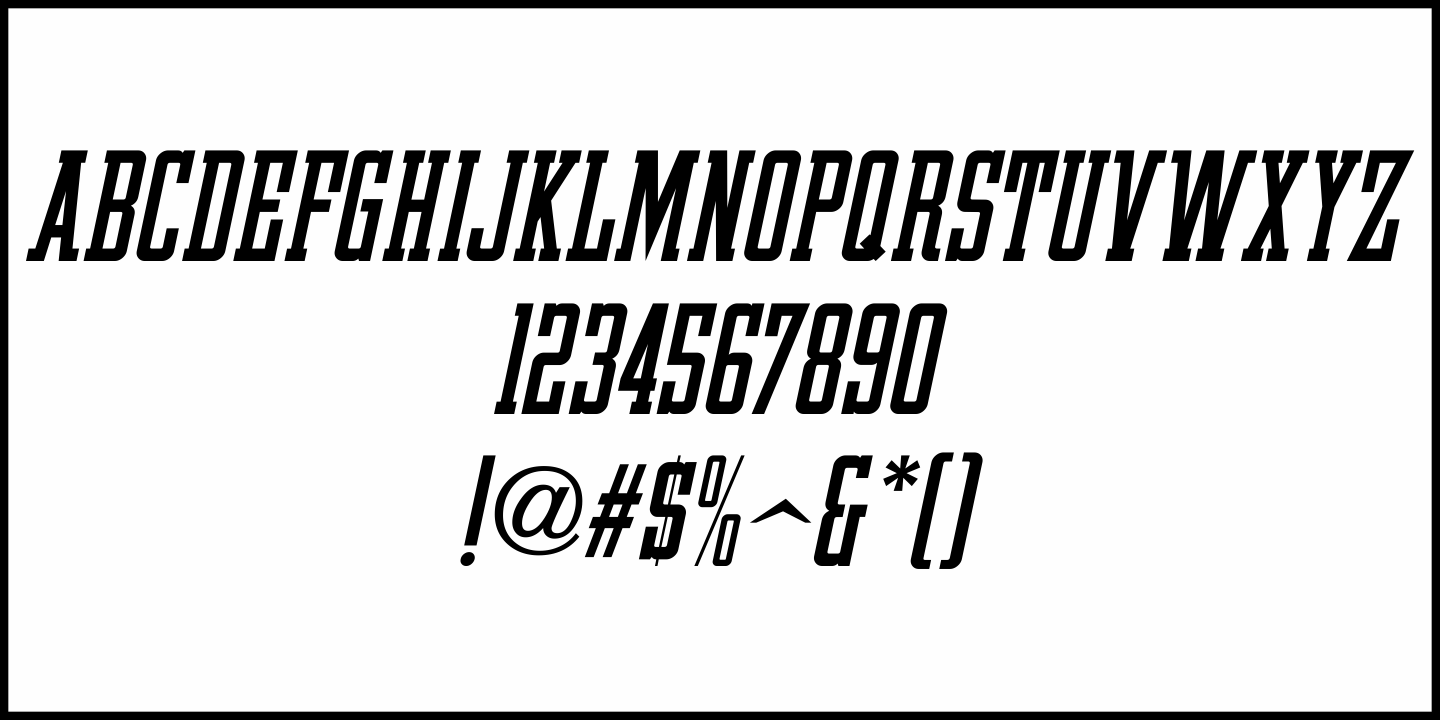 Automotive Service Font Poster #5