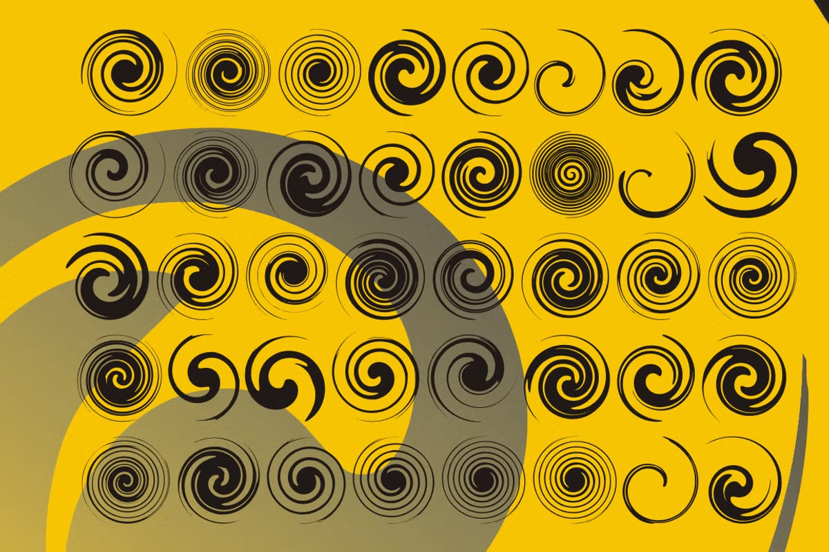 Swirlies Font Poster #1