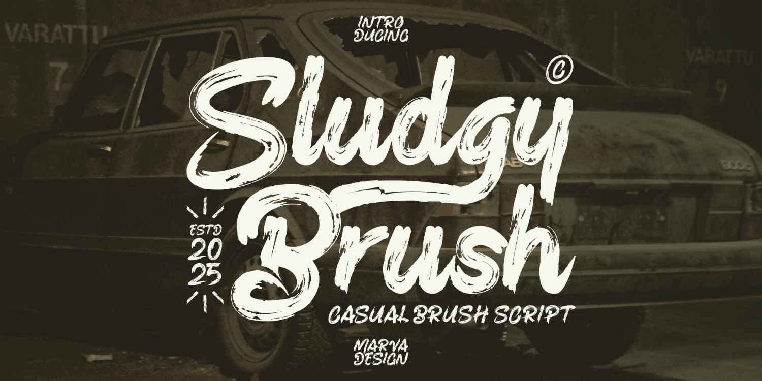 Sludgy Brush Poster