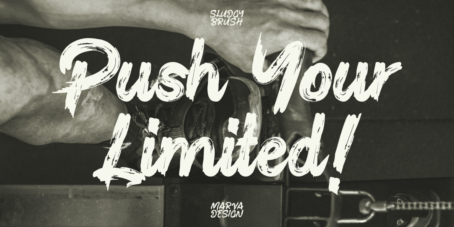 Sludgy Brush Font Poster #3