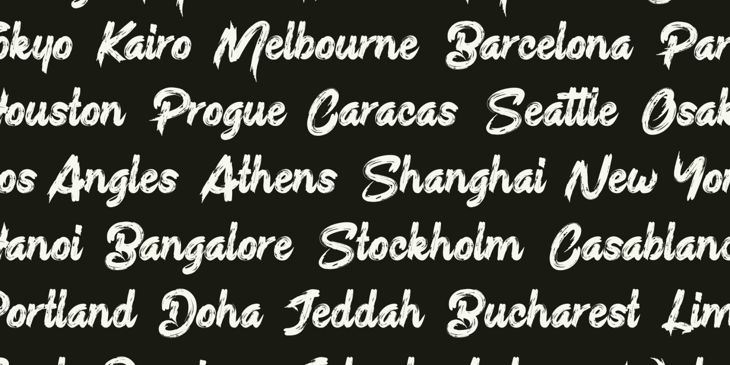 Sludgy Brush Font Poster #4