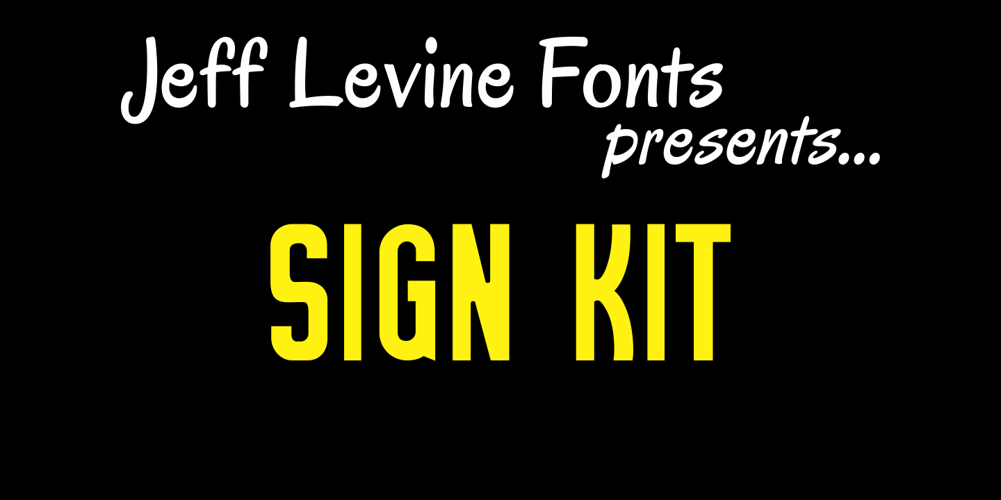Sign Kit Font Family Poster
