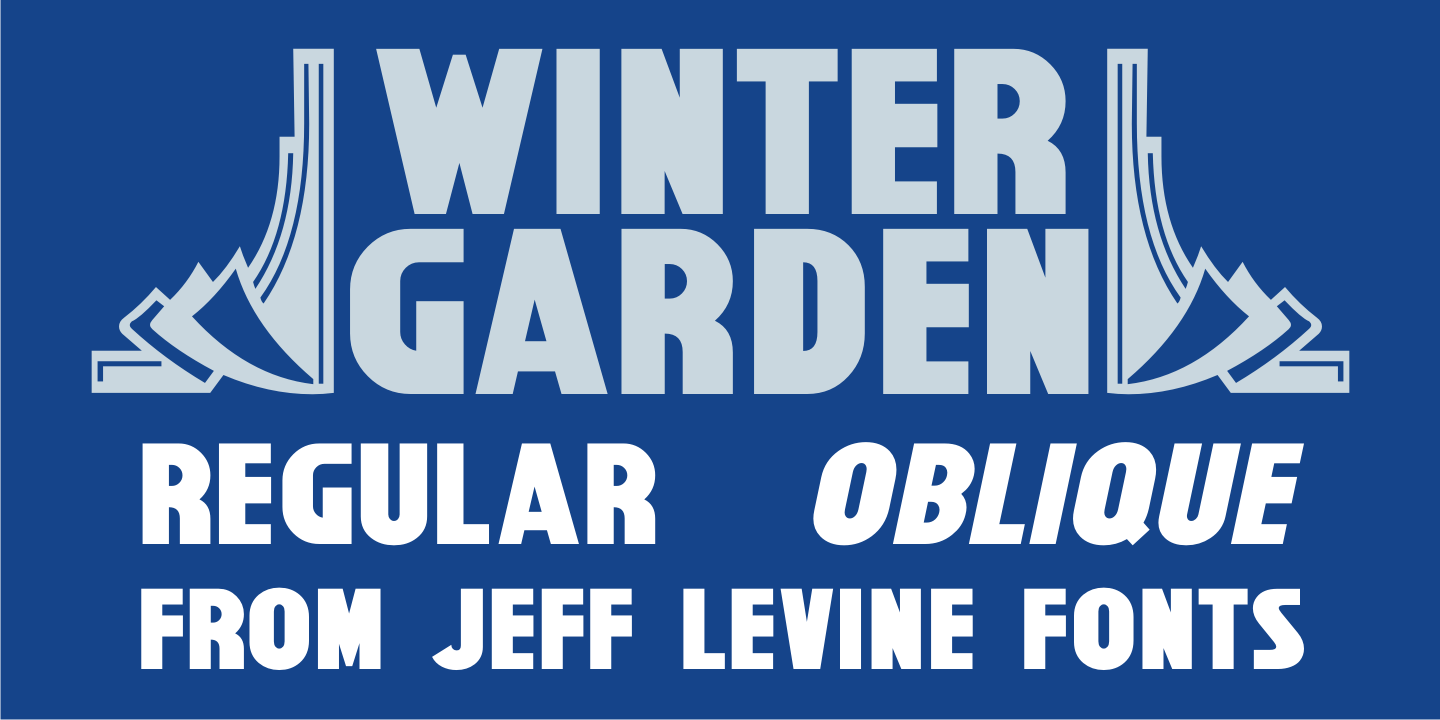 Winter Garden Font Poster #1