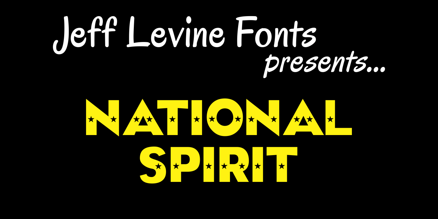 National Spirit Font Poster #1