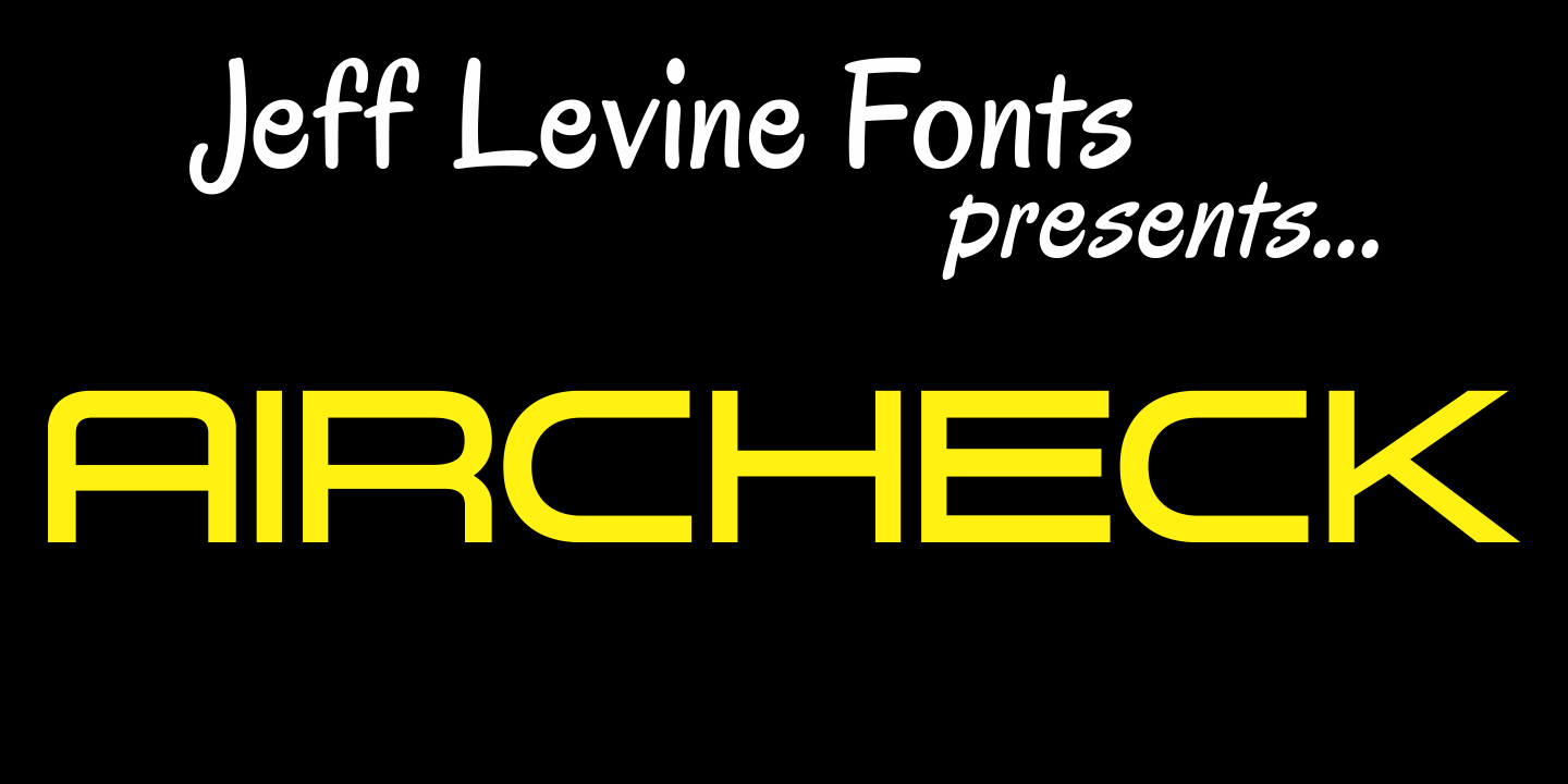 Aircheck Font Poster #1