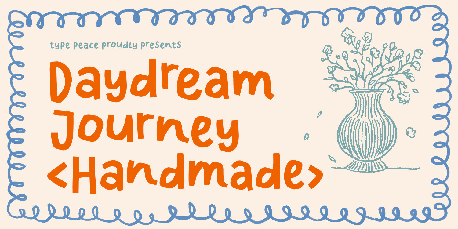Daydream Journey Font Poster