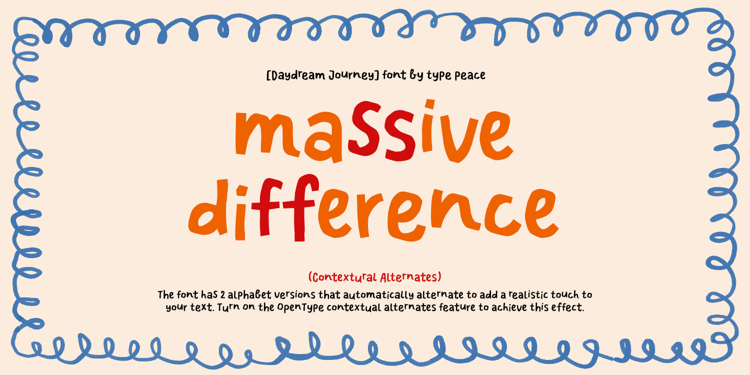 Daydream Journey Font Poster #1