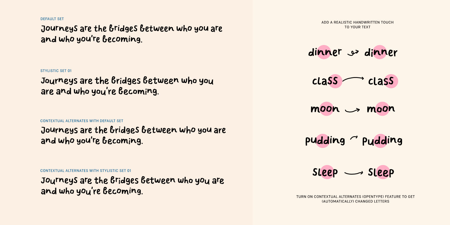Daydream Journey Font Poster #1