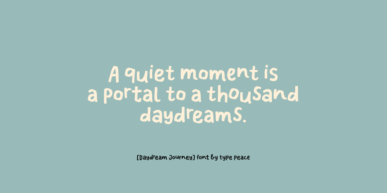 Daydream Journey Font Poster #1