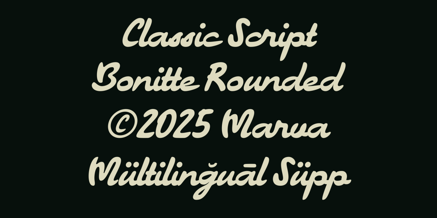 Bonitte Font Poster #7